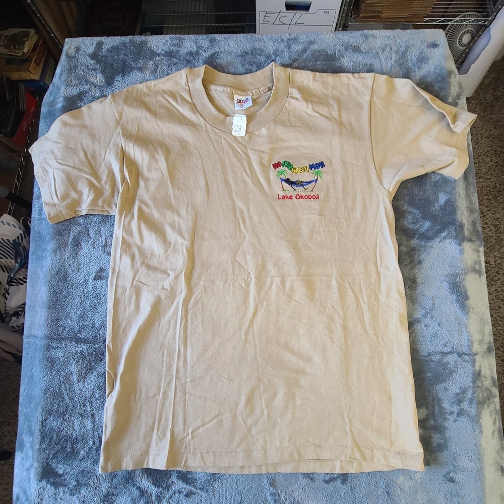 NWT Single Stich Lake Okoboji T Shirt Mens Large‎ 90s. Vintage Made In USA
